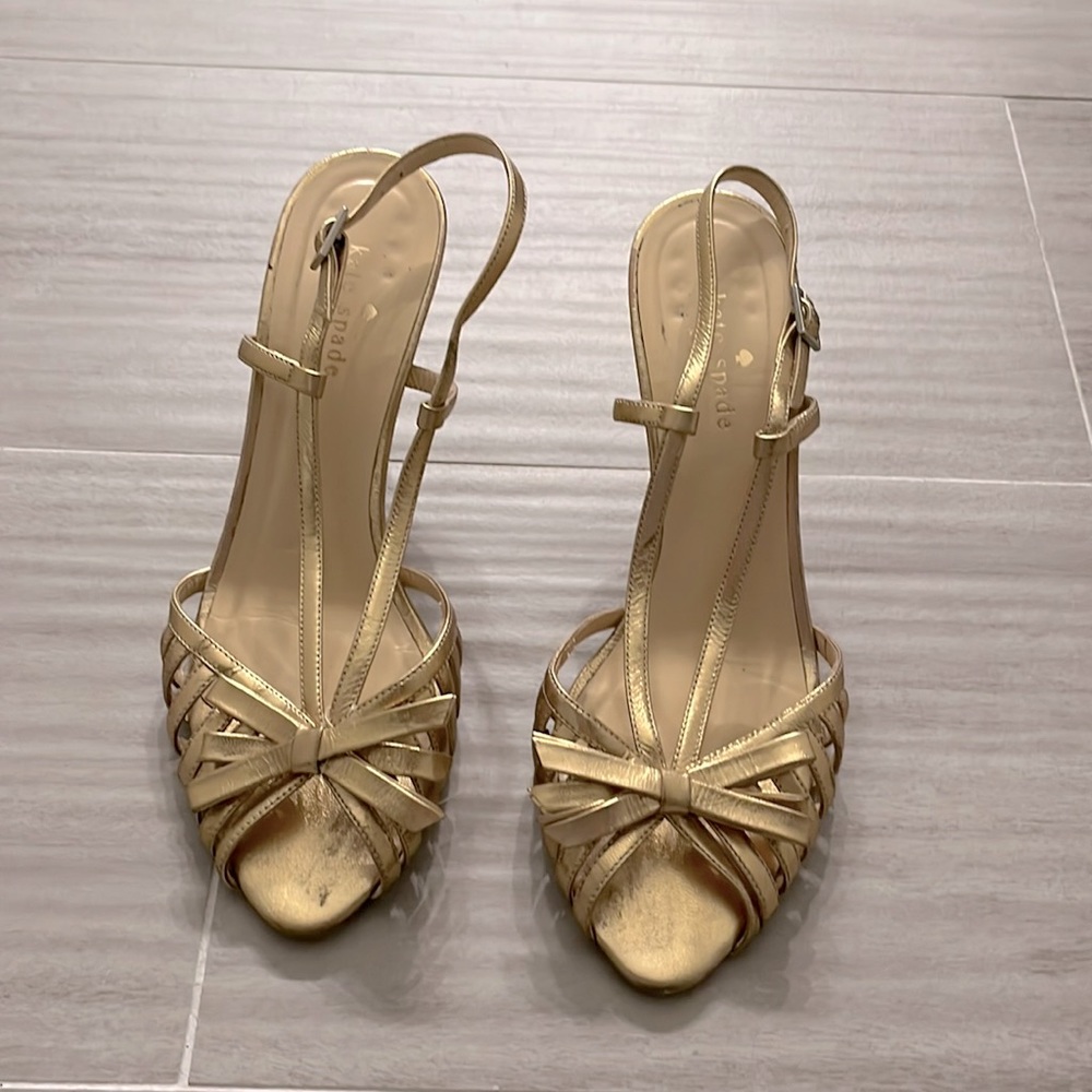 Kate Spade Gold Heels